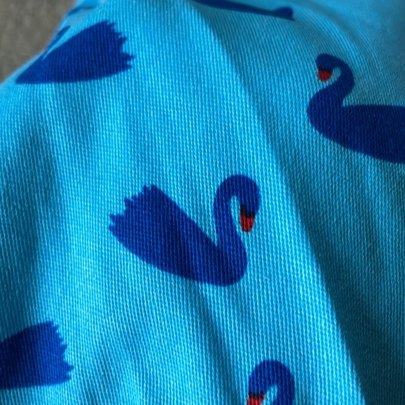 Lindy bop pin up blue swan pattern retro vintage style dance dress - Picture 11 of 11